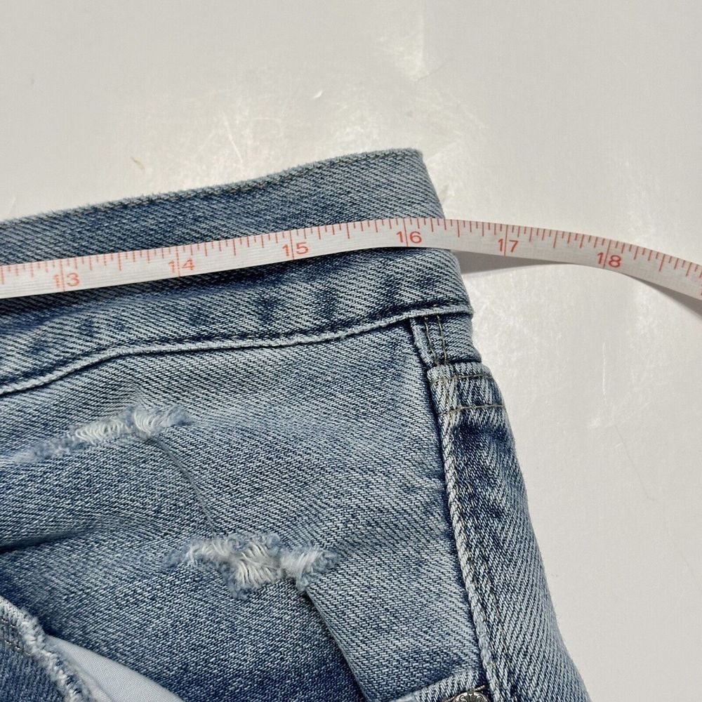 Pistola Cassie High Waist Ripped Crop Straight Leg Jeans In Los Feliz  Size 30 - Picture 9 of 16